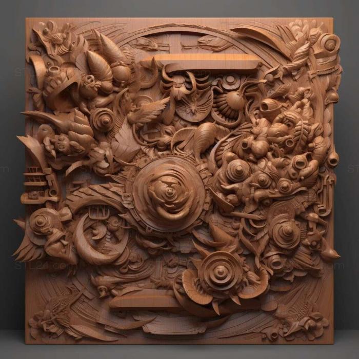 Patterns and decorations (Ultramegon 3, PATTERN_383) 3D models for cnc